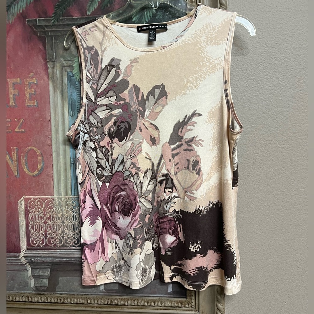 Company Ellen Tracy Silk Floral Top